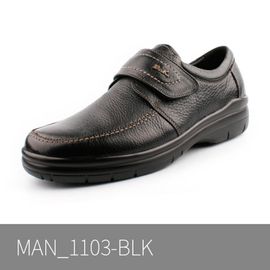 [Dr.K] Men's Loafer Comfort Sneakers M1103 BLACK-Sneakers with Arch Support, Walking Shoes for Foot and Heel Pain Relief-Made in Korea